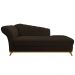 Recamier Vanessa 160cm Lado Direito Corano Marrom - Amarena Móveis