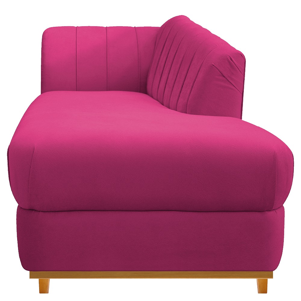 Recamier Vanessa 160cm Lado Direito Suede Pink - Amarena Móveis