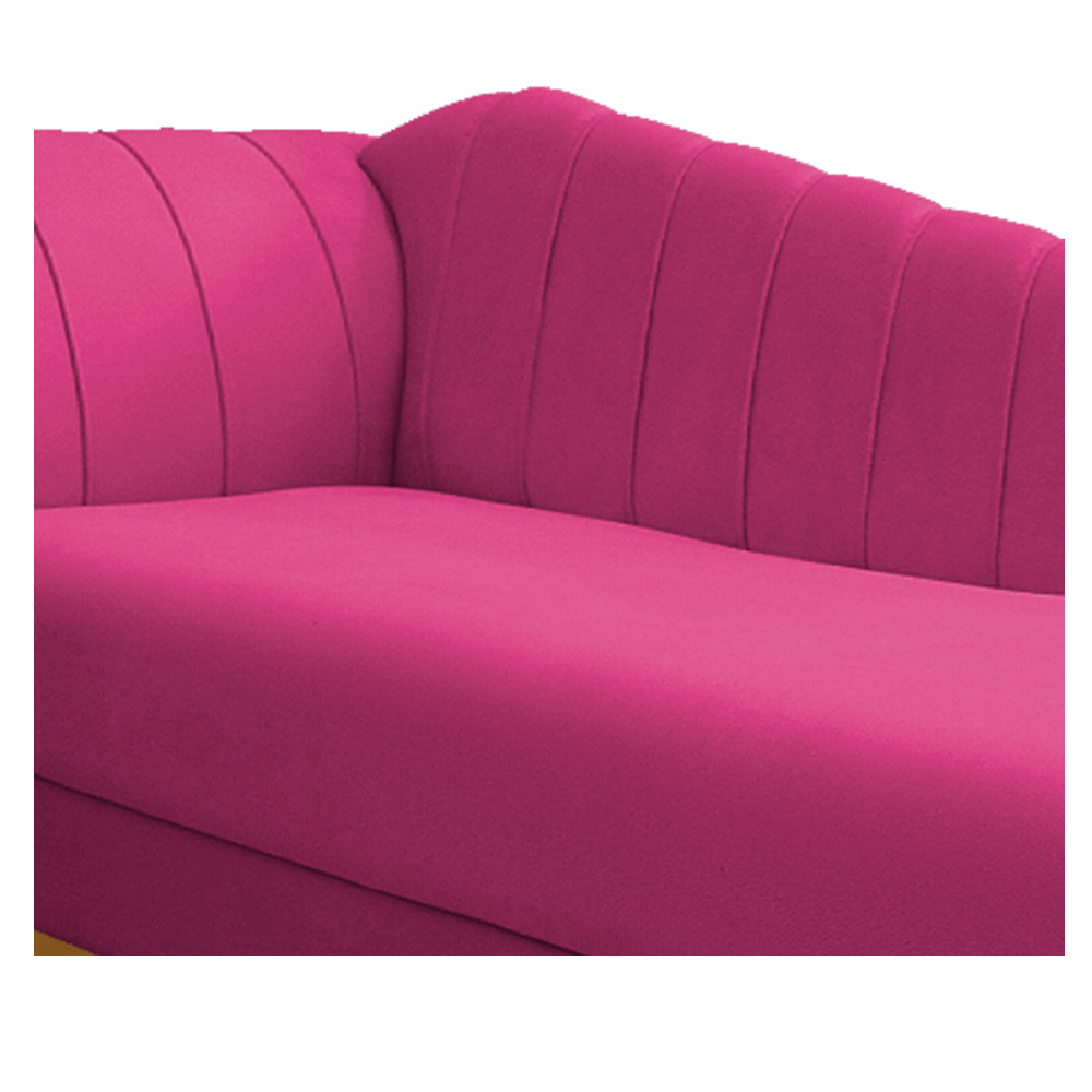 Recamier Vanessa 160cm Lado Direito Suede Pink - Amarena Móveis