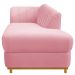 Recamier Vanessa 160cm Lado Direito Suede Rosa Bebê - Amarena Móveis