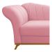 Recamier Vanessa 160cm Lado Direito Suede Rosa Bebê - Amarena Móveis