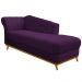 Recamier Vanessa 160cm Lado Direito Suede Roxo - Amarena Móveis