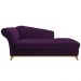 Recamier Vanessa 160cm Lado Direito Suede Roxo - Amarena Móveis