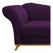 Recamier Vanessa 160cm Lado Direito Suede Roxo - Amarena Móveis