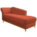 Recamier Vanessa 160cm Lado Direito Suede Terracota - Amarena Móveis