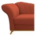 Recamier Vanessa 160cm Lado Direito Suede Terracota - Amarena Móveis