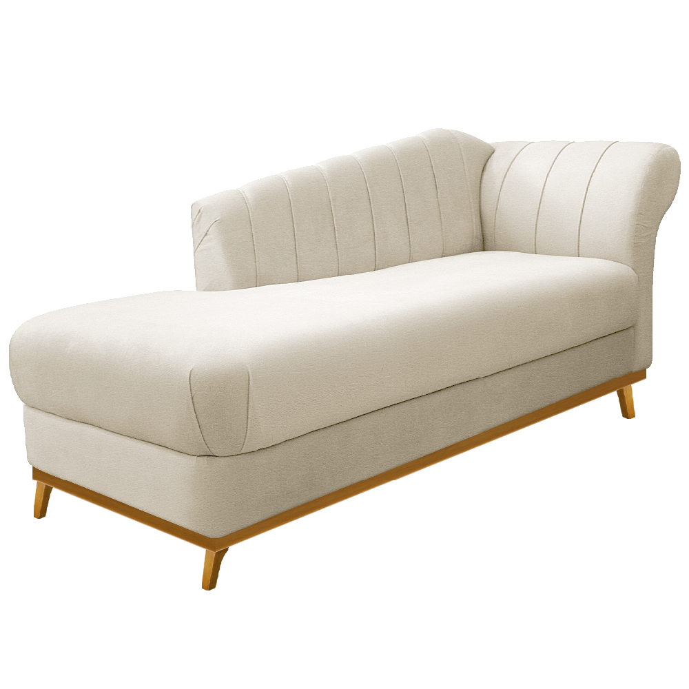 Recamier Vanessa 160cm Lado Esquerdo Corano Bege - Amarena Móveis