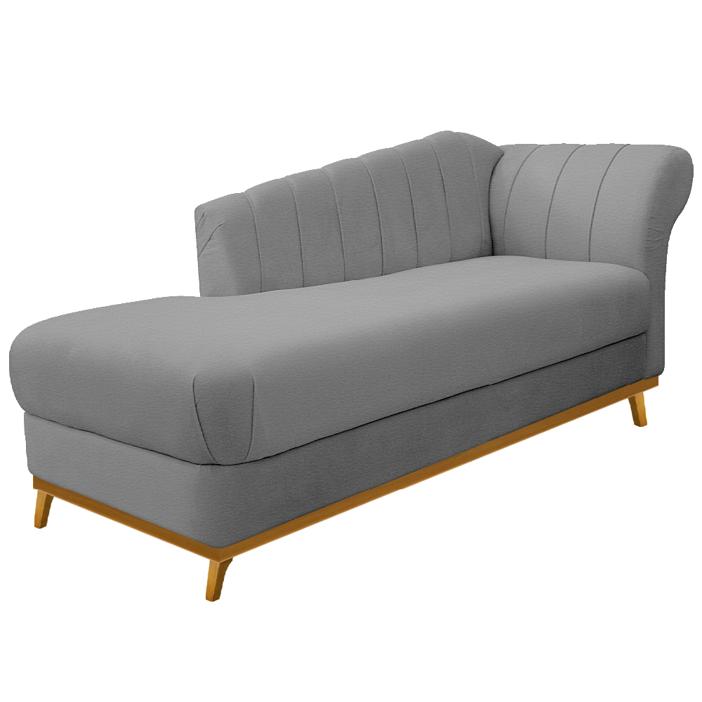Recamier Vanessa 160cm Lado Esquerdo Corano Cinza - Amarena Móveis