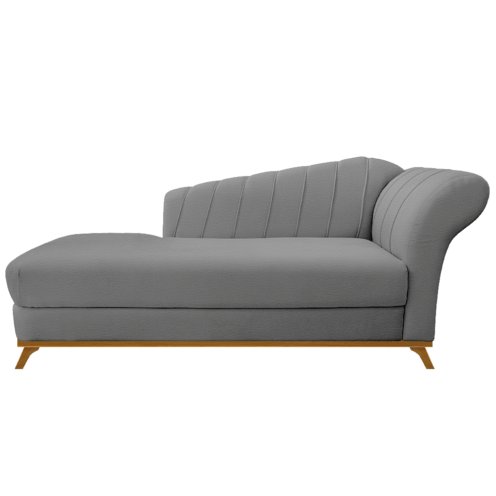Recamier Vanessa 160cm Lado Esquerdo Corano Cinza - Amarena Móveis