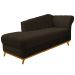 Recamier Vanessa 160cm Lado Esquerdo Corano Marrom - Amarena Móveis