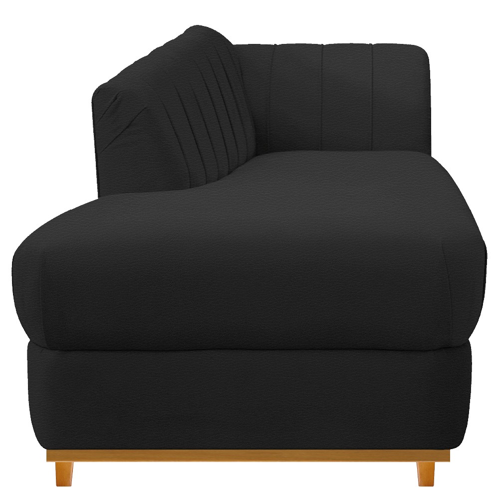Recamier Vanessa 160cm Lado Esquerdo Corano Preto - Amarena Móveis