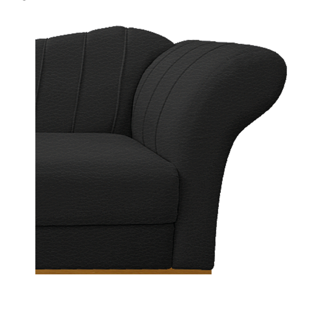 Recamier Vanessa 160cm Lado Esquerdo Corano Preto - Amarena Móveis