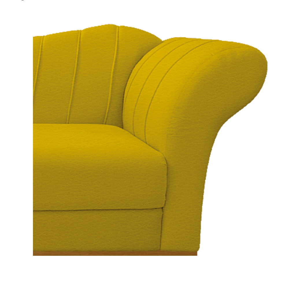 Recamier Vanessa 160cm Lado Esquerdo Suede Amarelo - Amarena Móveis