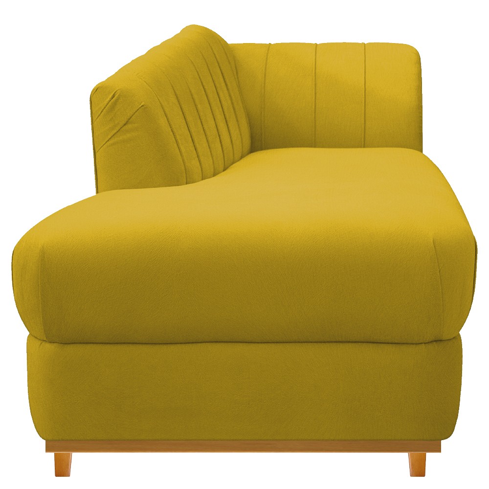 Recamier Vanessa 160cm Lado Esquerdo Suede Azul Marinho - Amarena Móveis