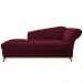 Recamier Vanessa 160cm Lado Esquerdo Suede Bordô - Amarena Móveis