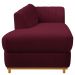Recamier Vanessa 160cm Lado Esquerdo Suede Bordô - Amarena Móveis