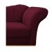 Recamier Vanessa 160cm Lado Esquerdo Suede Bordô - Amarena Móveis