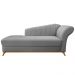 Recamier Vanessa 160cm Lado Esquerdo Suede Cinza - Amarena Móveis