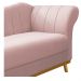 Recamier Vanessa 160cm Lado Esquerdo Suede Rosê - Amarena Móveis