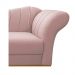 Recamier Vanessa 160cm Lado Esquerdo Suede Rosê - Amarena Móveis