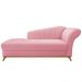 Recamier Vanessa 160cm Lado Esquerdo Suede Rosa Bebê - Amarena Móveis