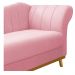 Recamier Vanessa 160cm Lado Esquerdo Suede Rosa Bebê - Amarena Móveis