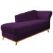 Recamier Vanessa 160cm Lado Esquerdo Suede Roxo - Amarena Móveis