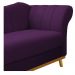 Recamier Vanessa 160cm Lado Esquerdo Suede Roxo - Amarena Móveis