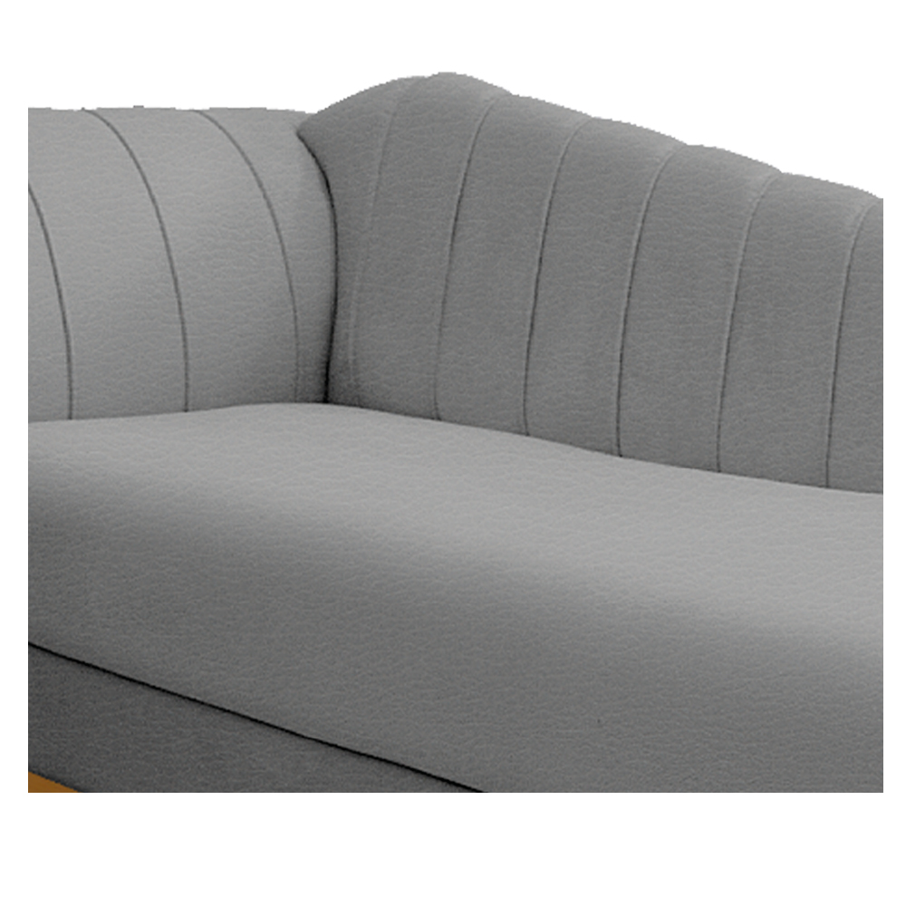 Recamier Vanessa 185cm Lado Direito Corano Cinza - Amarena Móveis