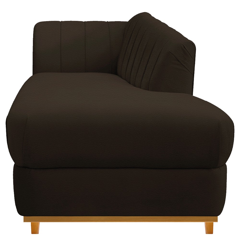 Recamier Vanessa 185cm Lado Direito Corano Marrom - Amarena Móveis