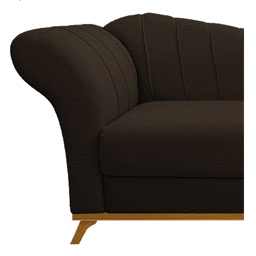 Recamier Vanessa 185cm Lado Direito Corano Marrom - Amarena Móveis