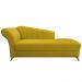 Recamier Vanessa 185cm Lado Direito Suede Amarelo - Amarena Móveis