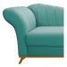 Recamier Vanessa 185cm Lado Direito Suede Azul Tiffany - Amarena Móveis