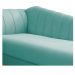 Recamier Vanessa 185cm Lado Direito Suede Azul Tiffany - Amarena Móveis
