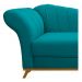 Recamier Vanessa 185cm Lado Direito Suede Azul Turquesa - Amarena Móveis