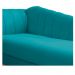Recamier Vanessa 185cm Lado Direito Suede Azul Turquesa - Amarena Móveis