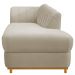 Recamier Vanessa 185cm Lado Direito Suede Bege - Amarena Móveis