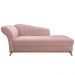 Recamier Vanessa 185cm Lado Direito Suede Rosê - Amarena Móveis