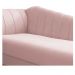 Recamier Vanessa 185cm Lado Direito Suede Rosê - Amarena Móveis