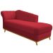 Recamier Vanessa 185cm Lado Direito Suede Vermelho - Amarena Móveis