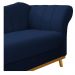 Recamier Vanessa 185cm Lado Esquerdo Suede Azul Marinho - Amarena Móveis