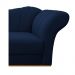 Recamier Vanessa 185cm Lado Esquerdo Suede Azul Marinho - Amarena Móveis