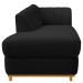 Recamier Vanessa 185cm Lado Esquerdo Suede Preto - Amarena Móveis