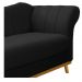 Recamier Vanessa 185cm Lado Esquerdo Suede Preto - Amarena Móveis