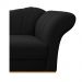 Recamier Vanessa 185cm Lado Esquerdo Suede Preto - Amarena Móveis