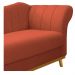 Recamier Vanessa 185cm Lado Esquerdo Suede Terracota - Amarena Móveis