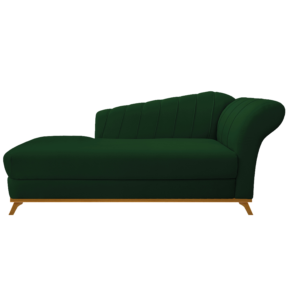 Recamier Vanessa 185cm Lado Esquerdo Suede Verde - Amarena Móveis