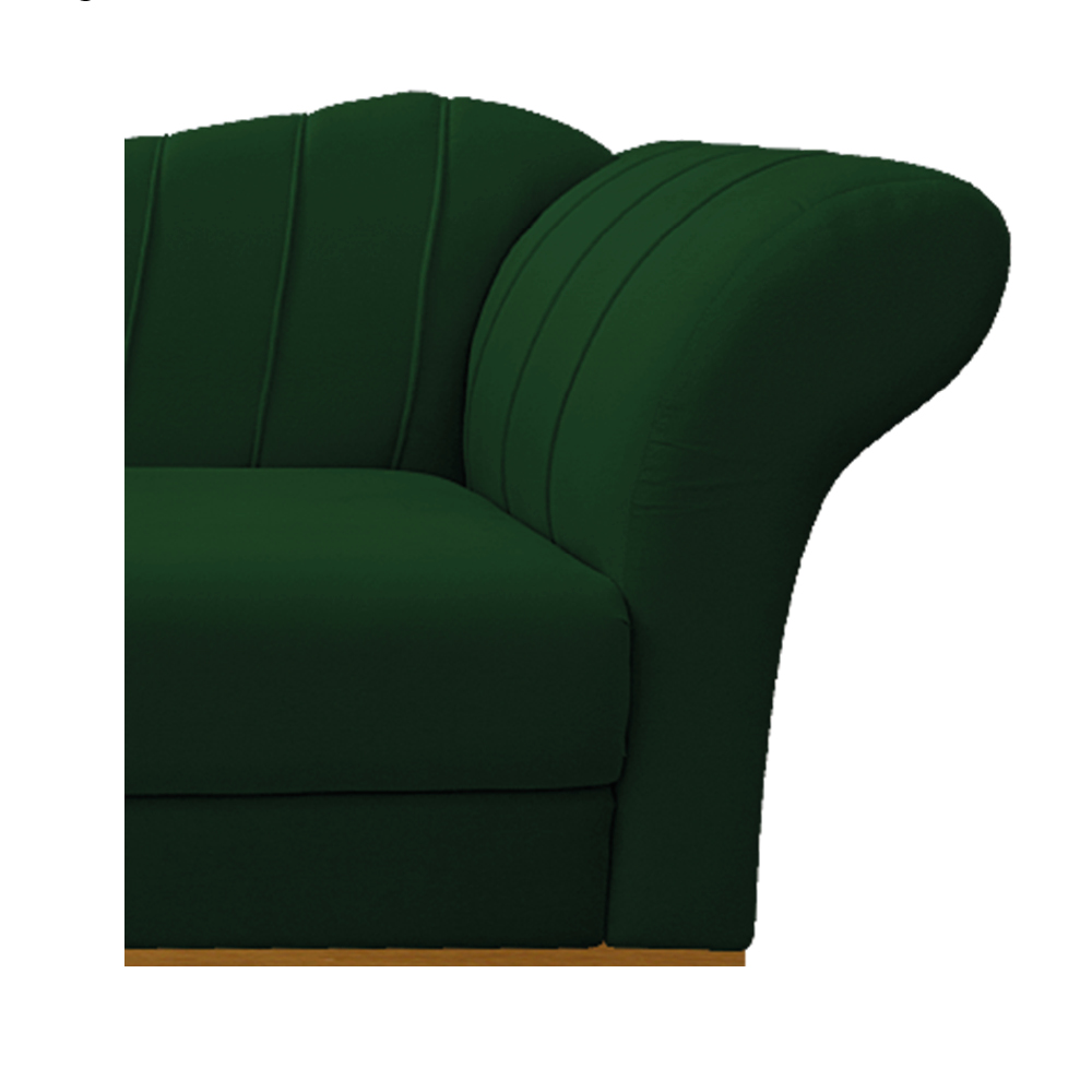 Recamier Vanessa 185cm Lado Esquerdo Suede Verde - Amarena Móveis