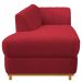 Recamier Vanessa 185cm Lado Esquerdo Suede Vermelho - Amarena Móveis