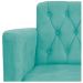 kit 02 Poltronas Classic Pés Luís XV Suede Azul Tiffany - Amarena Móveis
